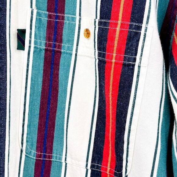 Colours by Alexander Julian Vintage Button Down Shirt Mens Medium 100% Cotton - Picture 5 of 11